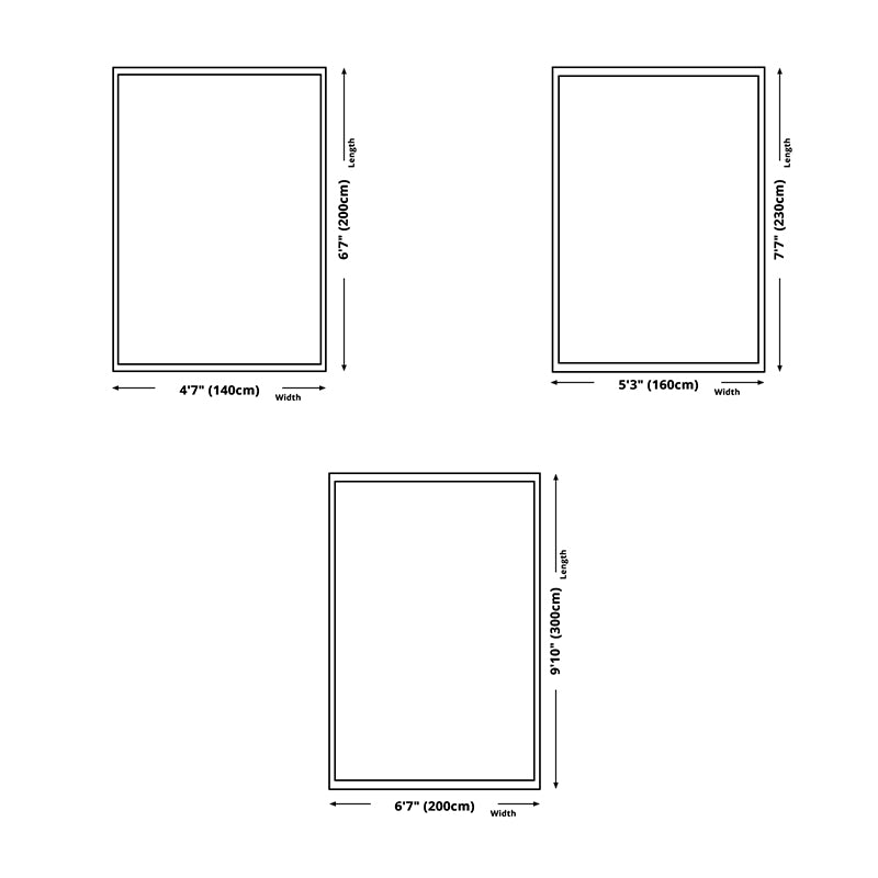 Alfombra marina ligera Moderia Mezcla gráfica Alfombra resistente a las manchas de la alfombra para la decoración del hogar