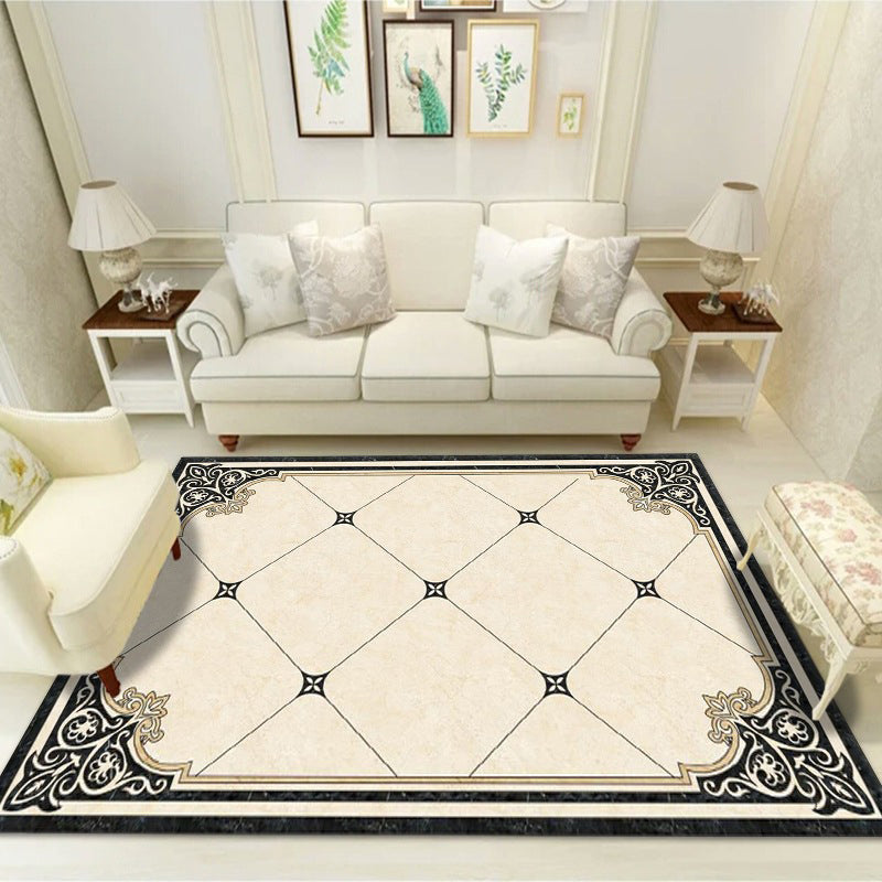Moderne marmeren print Tapijten Polyester binnen tapijt Non-slip achtergrondgebied Tapijt voor woonkamer