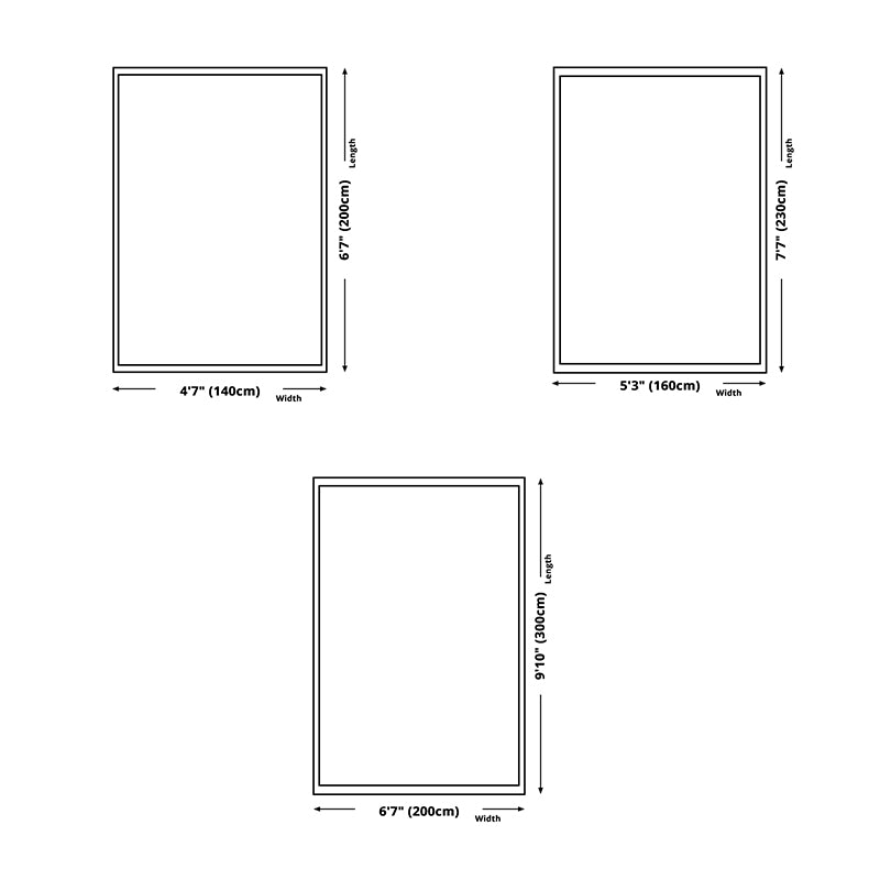 Beige Modern Rug Polyester Plant Indoor Rug Non-Slip Rug for Living Room