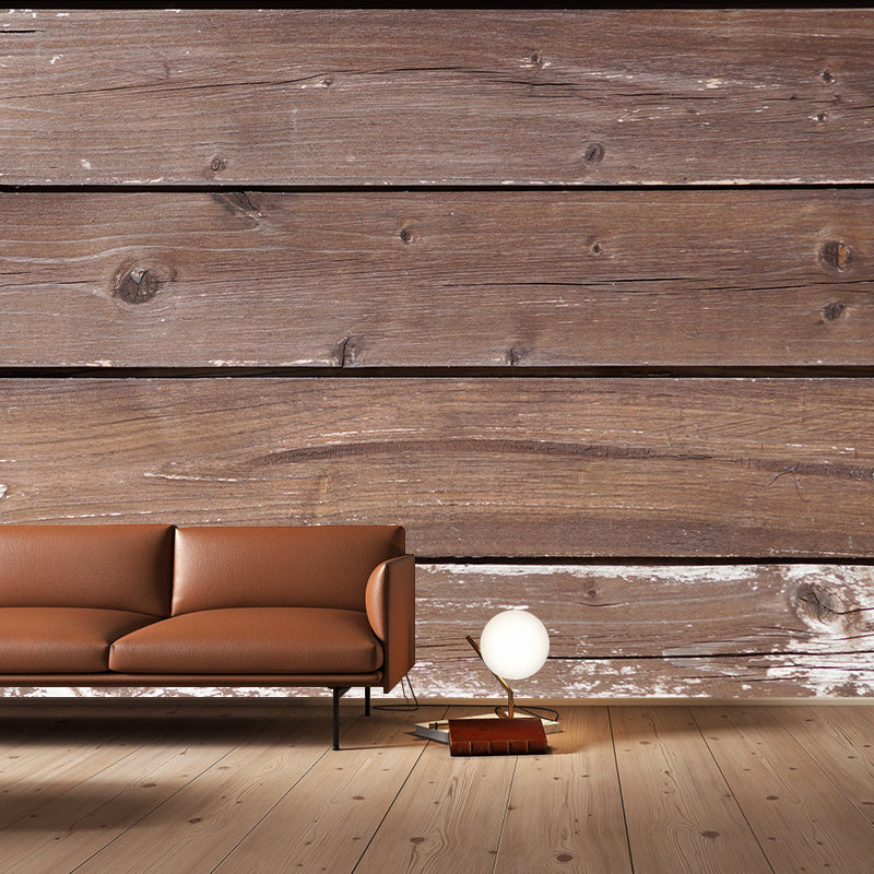 Customized Wood Texture Mural Photography Mildew Resistant for Decoration