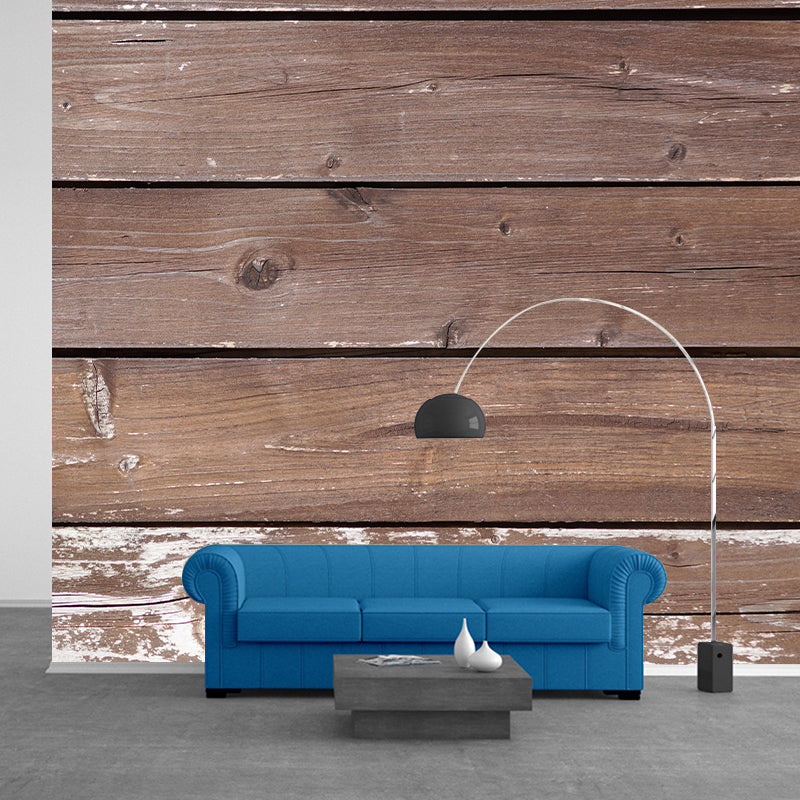 Customized Wood Texture Mural Photography Mildew Resistant for Decoration