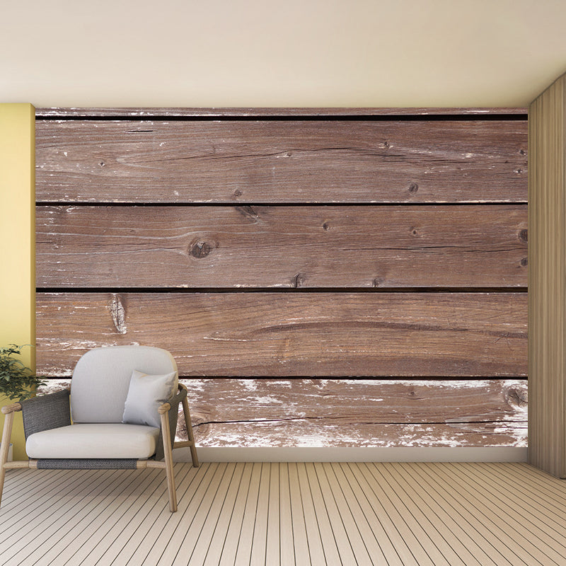 Customized Wood Texture Mural Photography Mildew Resistant for Decoration