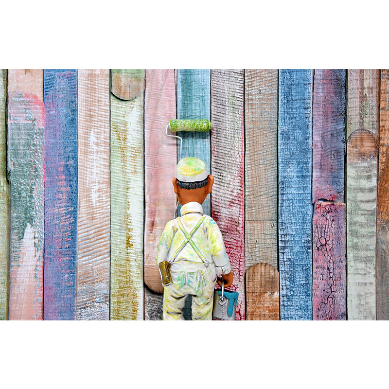 Wood Texture Wall Mural Wallpaper Stain Resistant Wall Decor for Bedroom