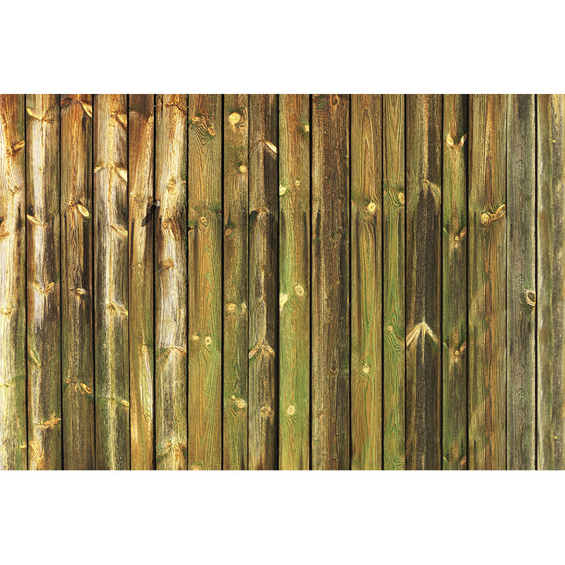 Mildew Resistant Wood Texture Mural Industrial Style Home Decor for Sitting Room