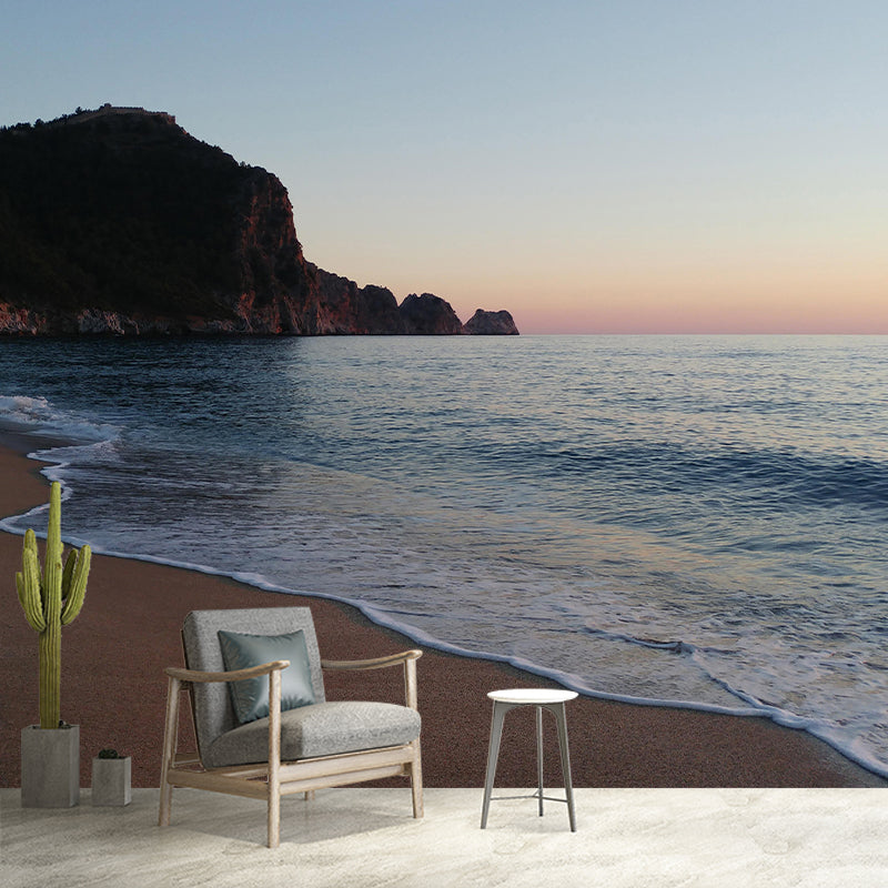 Boundless Sea Wall Mural Wallpaper Stain Resistant Wall Decor for Bathroom