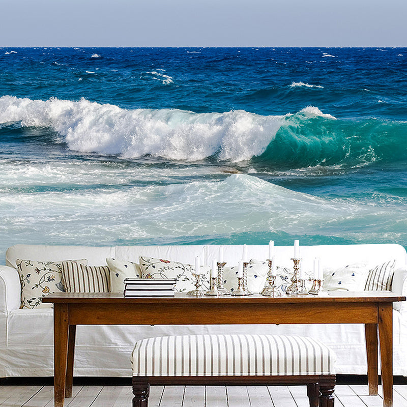 Boundless Sea Wall Mural Wallpaper Stain Resistant Wall Decor for Room