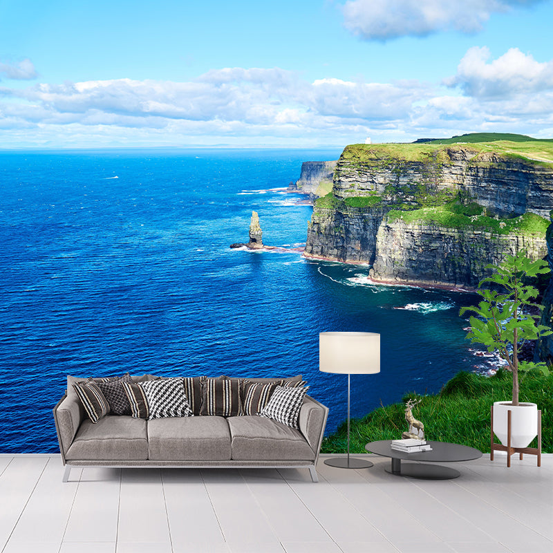 Boundless Sea Wall Mural Wallpaper Stain Resistant Wall Decor for Sleeping Room