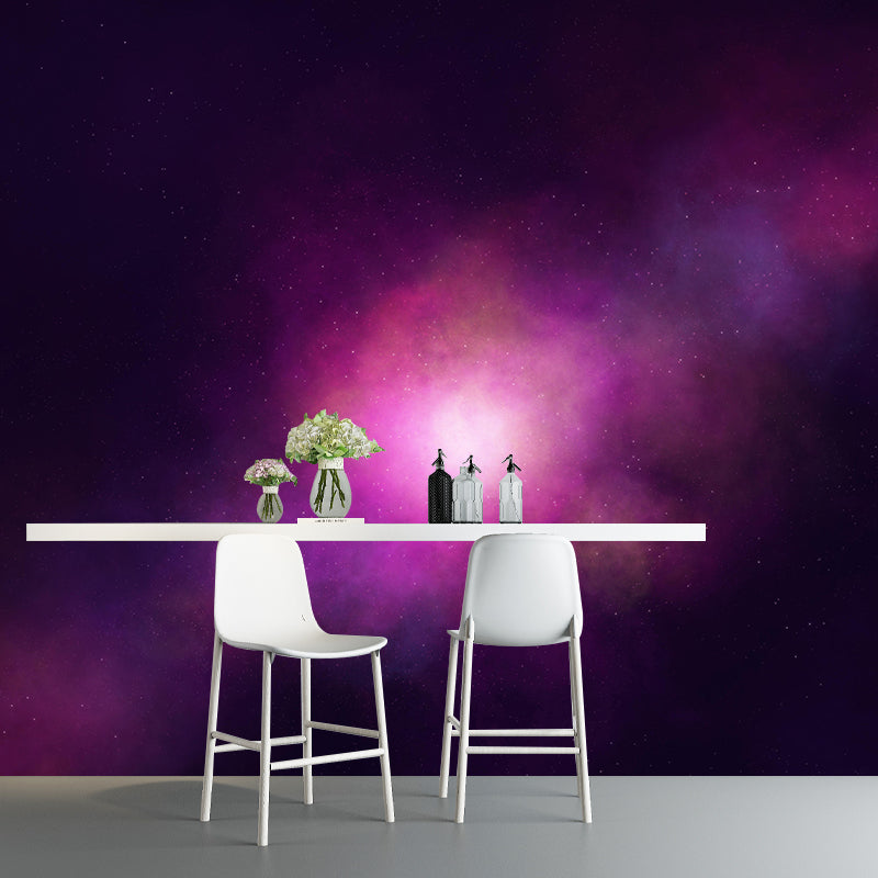 Sci-Fi Astronomy Wall Mural Wallpaper Stain Resistant Wall Decor for Sleeping Room
