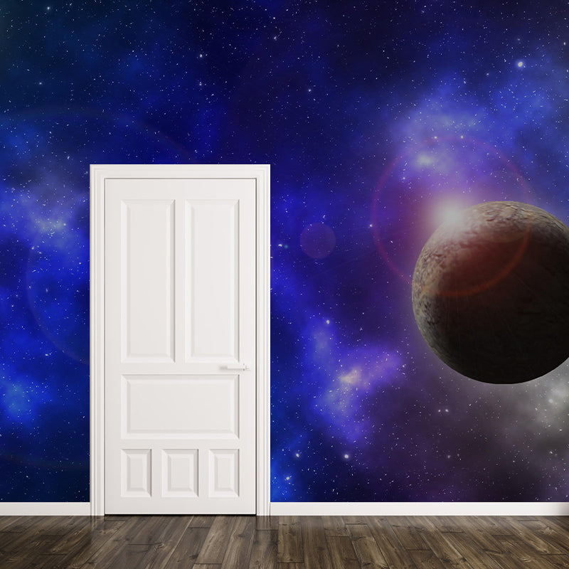 Sci-Fi Astronomy Wall Mural Wallpaper Stain Resistant Wall Decor for Bedroom