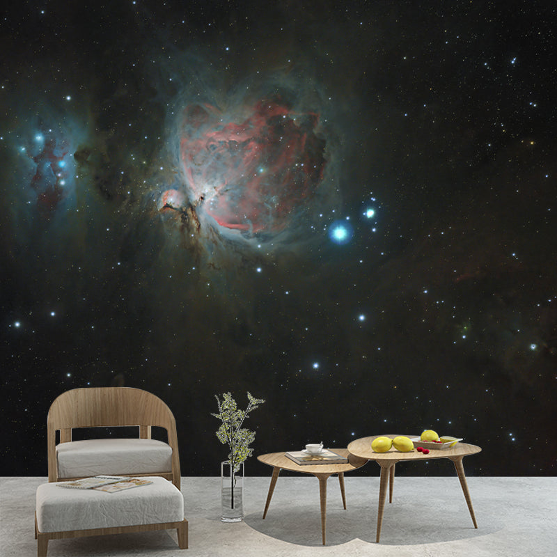 Universe Wall Mural Wallpaper Sci-Fi Style Wall Covering for Sitting Room Decor