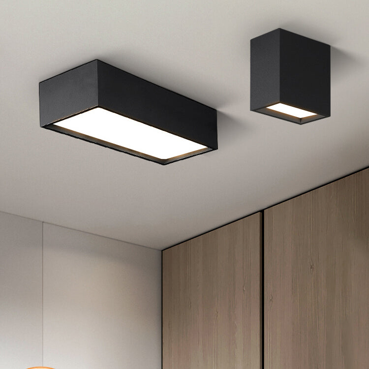 Lampada da soffitto geometrica acrilica LED in ferro laccato di semplicità moderna per corridoio