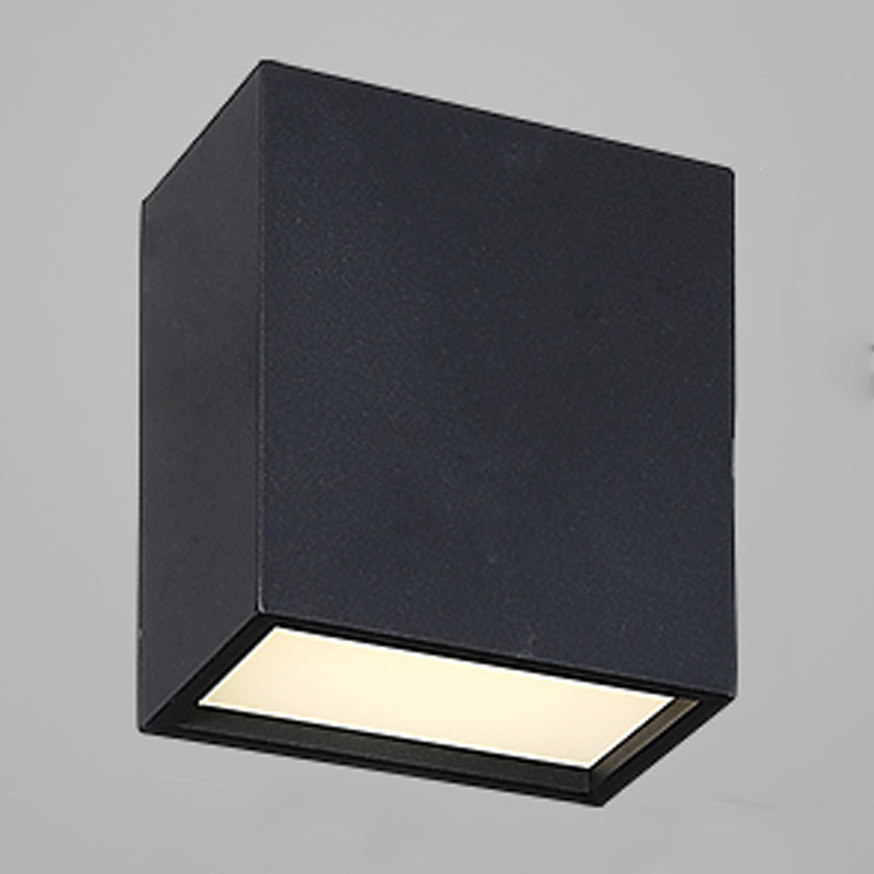 Lampada da soffitto geometrica acrilica LED in ferro laccato di semplicità moderna per corridoio