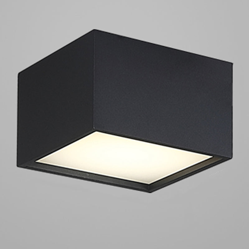 Lampada da soffitto geometrica acrilica LED in ferro laccato di semplicità moderna per corridoio