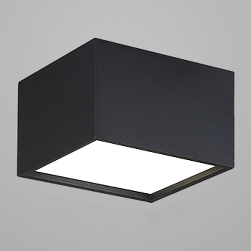 Lampada da soffitto geometrica acrilica LED in ferro laccato di semplicità moderna per corridoio