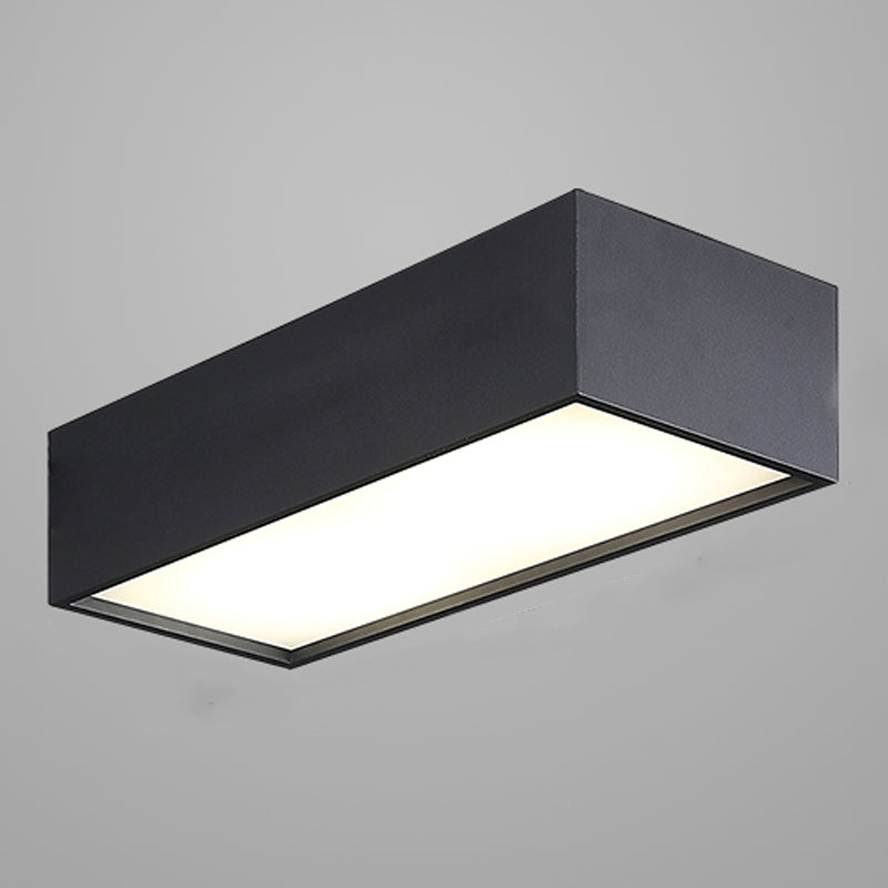 Lampada da soffitto geometrica acrilica LED in ferro laccato di semplicità moderna per corridoio