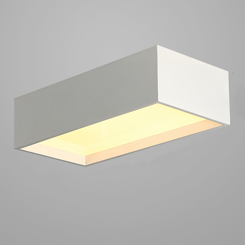 Lampada da soffitto geometrica acrilica LED in ferro laccato di semplicità moderna per corridoio