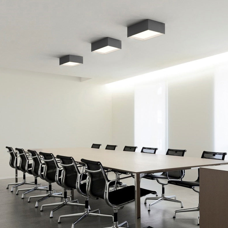 Lampada da soffitto geometrica acrilica LED in ferro laccato di semplicità moderna per corridoio