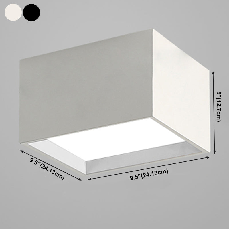 Lampada da soffitto geometrica acrilica LED in ferro laccato di semplicità moderna per corridoio