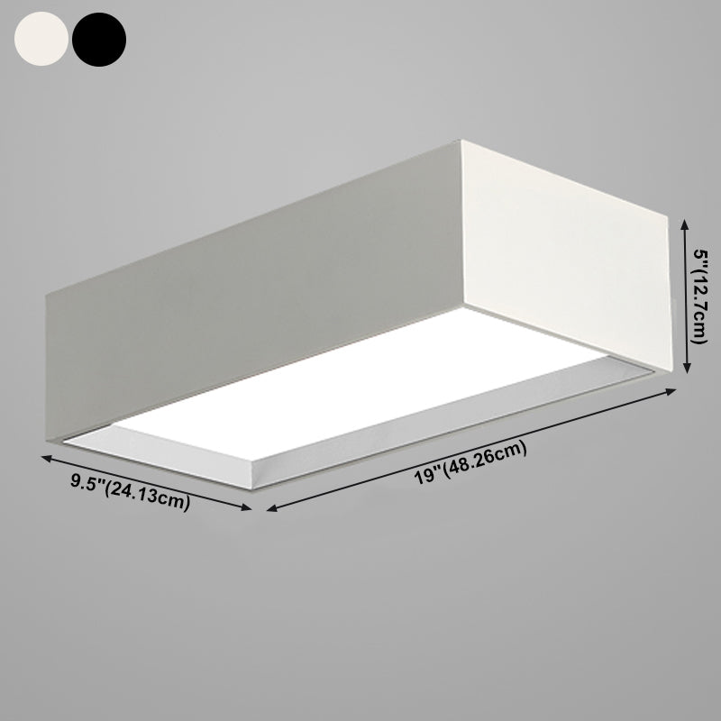 Lampada da soffitto geometrica acrilica LED in ferro laccato di semplicità moderna per corridoio