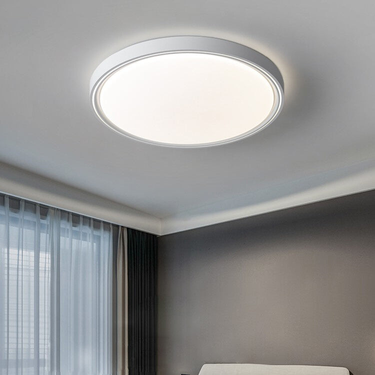Plafoniera a LED circolare in acrilico in moderna semplicità apparecchio da soffitto in ferro battuto per camera da letto