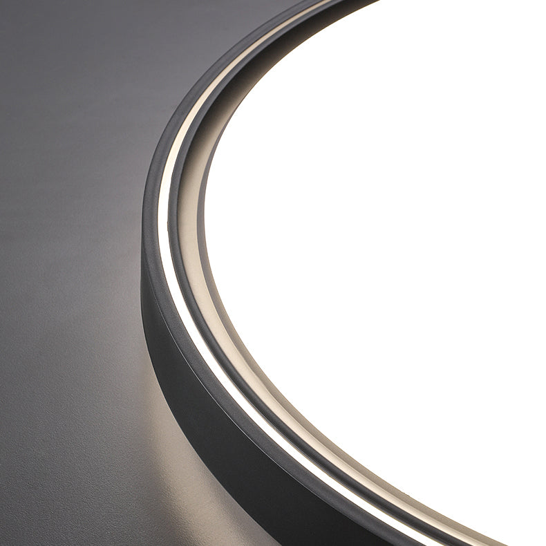 Plafoniera a LED circolare in acrilico in moderna semplicità apparecchio da soffitto in ferro battuto per camera da letto