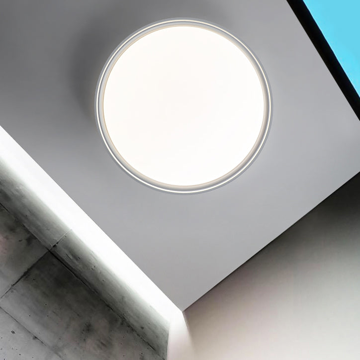 Plafoniera a LED circolare in acrilico in moderna semplicità apparecchio da soffitto in ferro battuto per camera da letto
