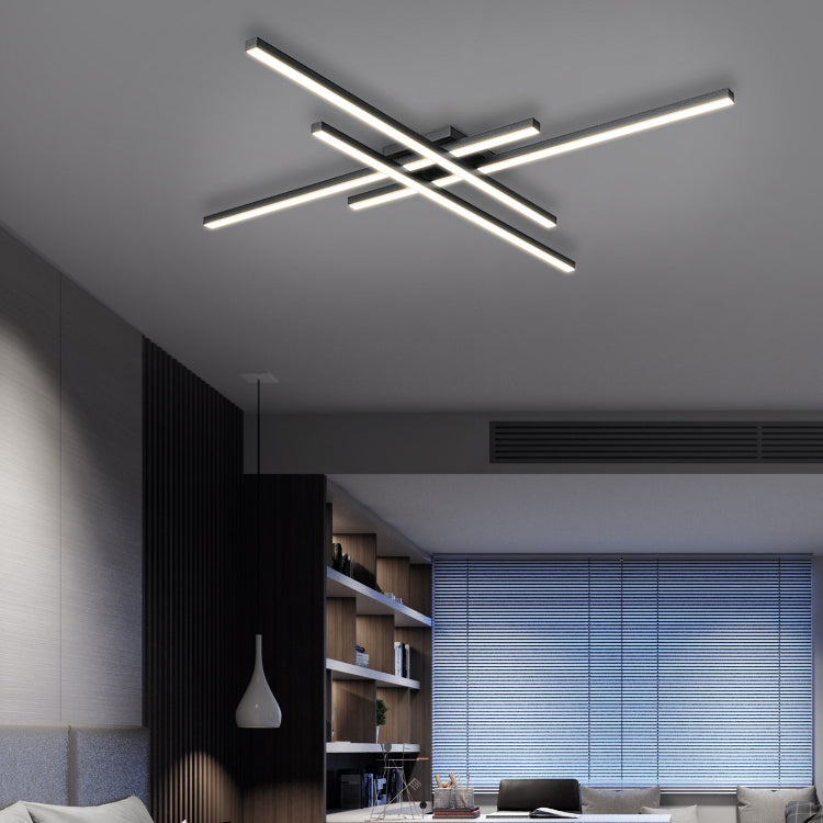 Moderne, beknopte LED-inbouw aluminium lineaire plafondlamp met acrylkap