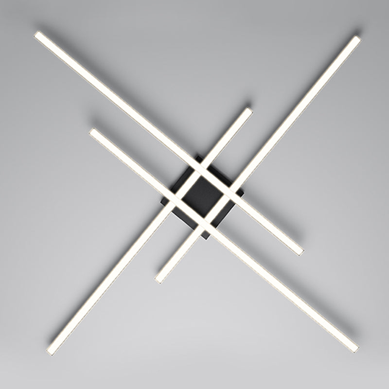 Moderne, beknopte LED-inbouw aluminium lineaire plafondlamp met acrylkap