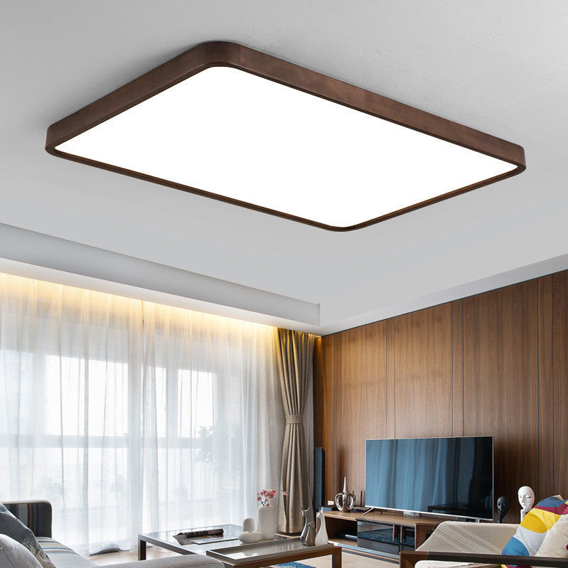 Geometría de la lámpara de techo LED de la lámpara de madera moderna 1 Monte de descarga de luz para el dormitorio de restaurante