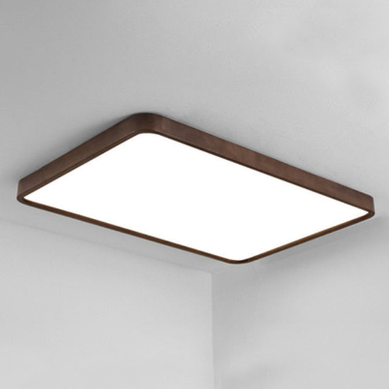 Geometría de la lámpara de techo LED de la lámpara de madera moderna 1 Monte de descarga de luz para el dormitorio de restaurante