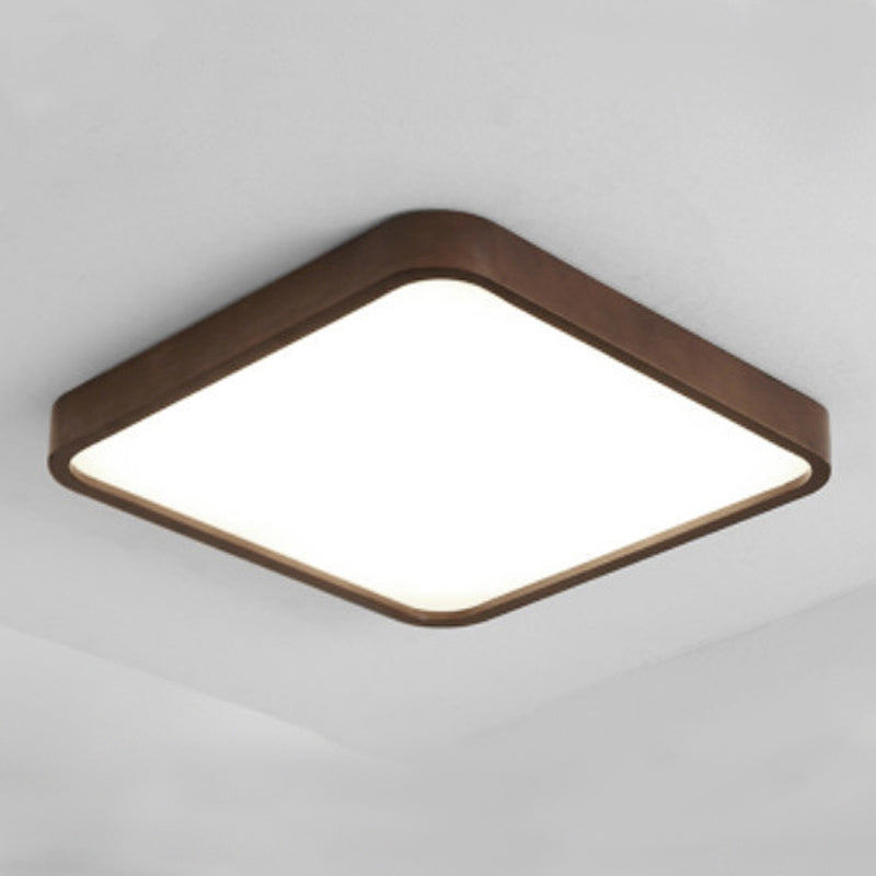 Geometría de la lámpara de techo LED de la lámpara de madera moderna 1 Monte de descarga de luz para el dormitorio de restaurante