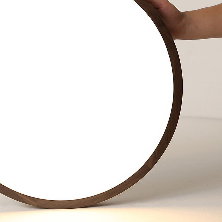 Geometría de la lámpara de techo LED de la lámpara de madera moderna 1 Monte de descarga de luz para el dormitorio de restaurante