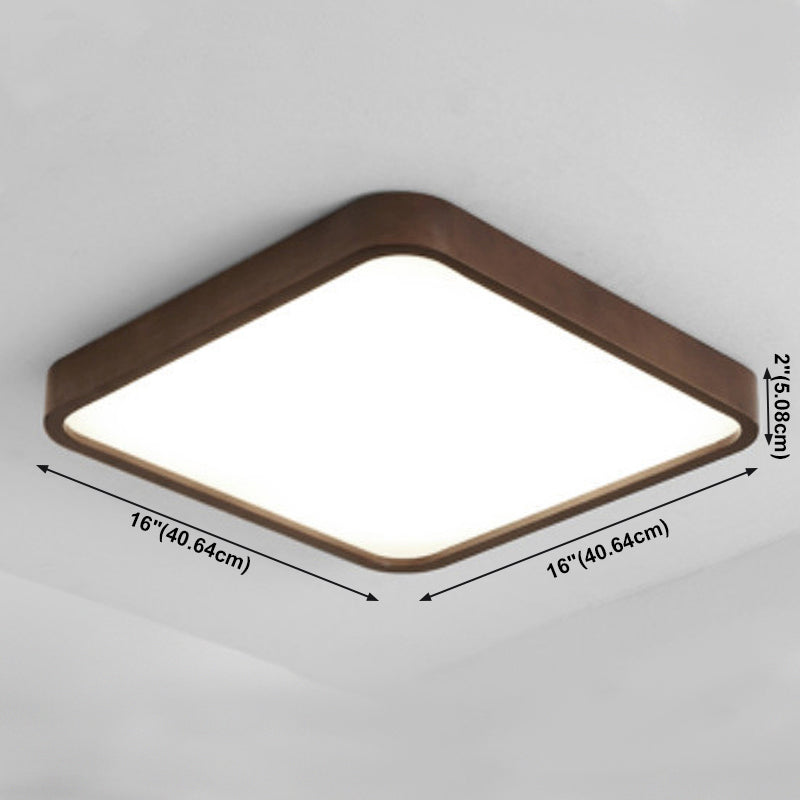 Geometría de la lámpara de techo LED de la lámpara de madera moderna 1 Monte de descarga de luz para el dormitorio de restaurante