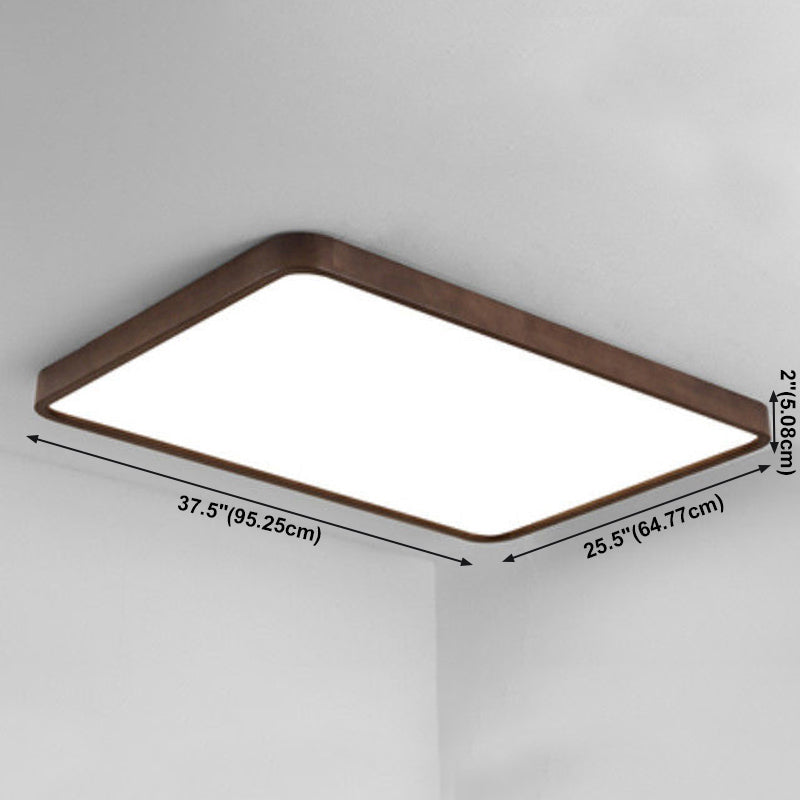 Geometría de la lámpara de techo LED de la lámpara de madera moderna 1 Monte de descarga de luz para el dormitorio de restaurante