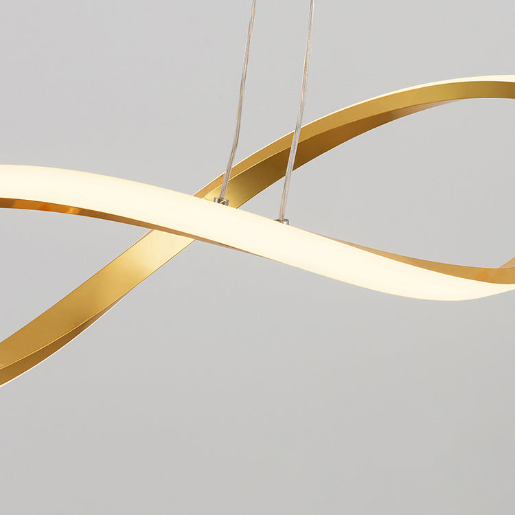 Stile moderno a forma lineare isola luci metal 2 illuminazione dell'isola