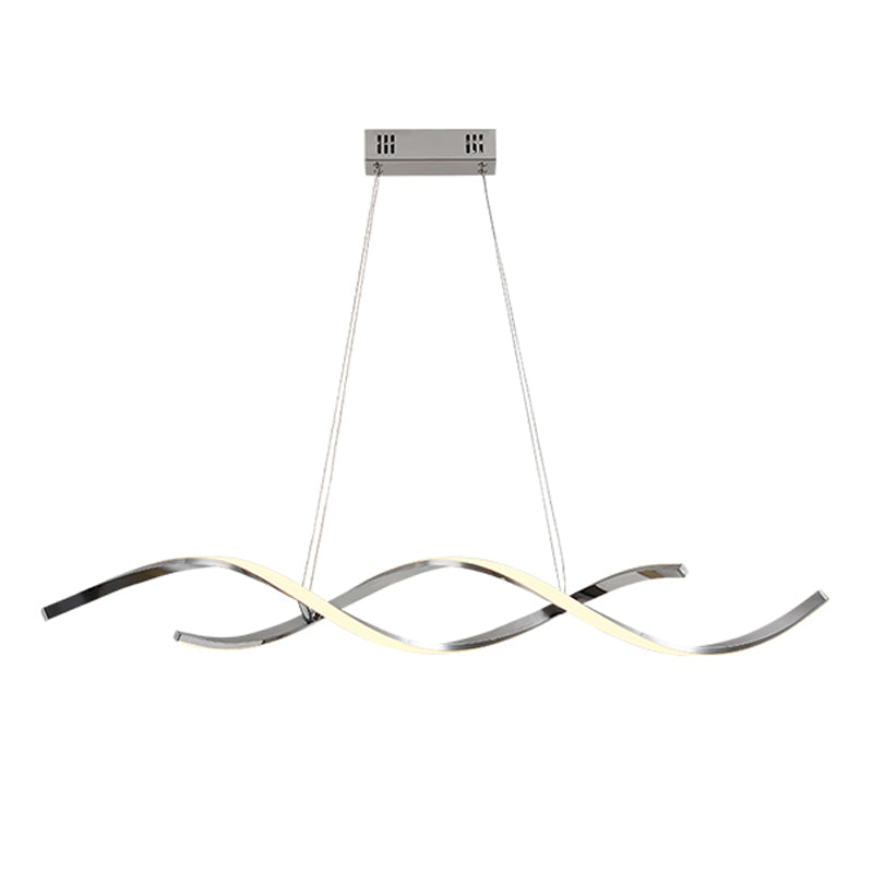 Modern Style Linear Shape Island Lights Metal 2 Light Island Lighting