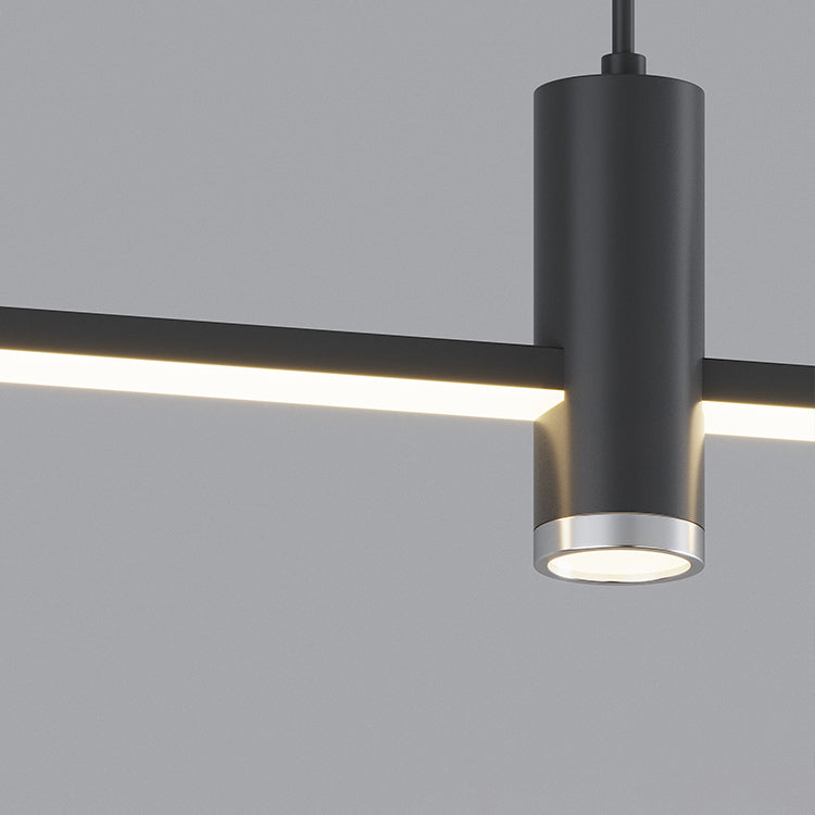 Style linéaire de style moderne Lights Metal 4 Light Island Lighting