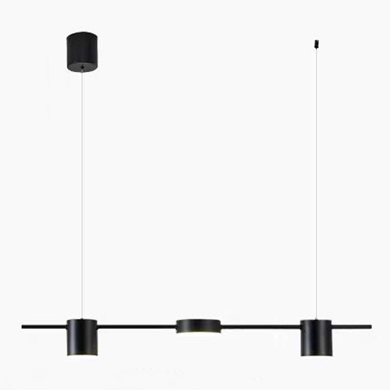 Modern Style Cylinder Shape Island Lights Metal Island Light Fixtures