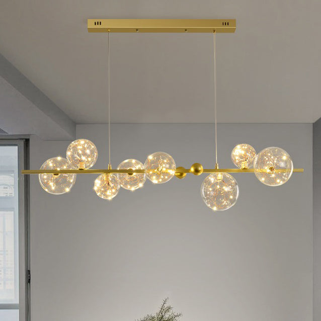 8 Lichtkugel Island Leuchten zeitgenössische Glasanhänger -Leuchten