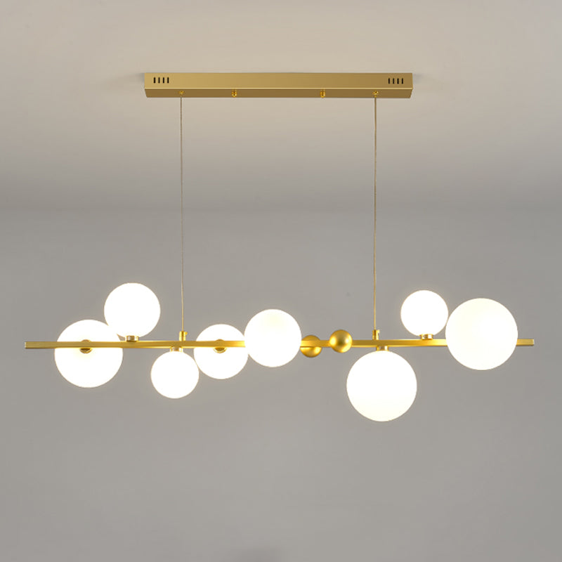 8 Lichtkugel Island Leuchten zeitgenössische Glasanhänger -Leuchten