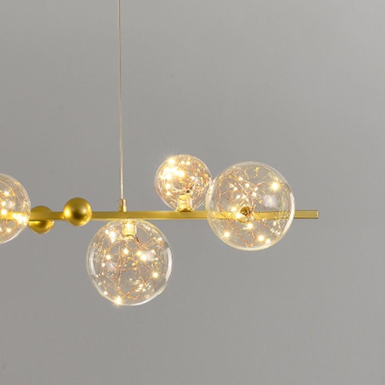 8 Lichtkugel Island Leuchten zeitgenössische Glasanhänger -Leuchten