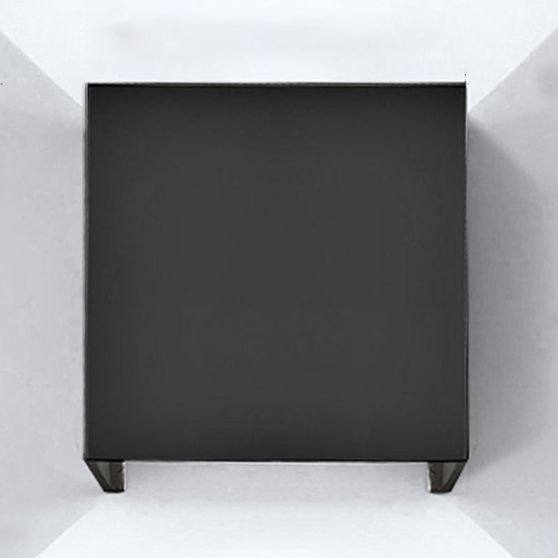 Moderner Stil quadratischer LED -Wandleuchten Beleuchtung Metall 1 Leichte Wandmontagelampe