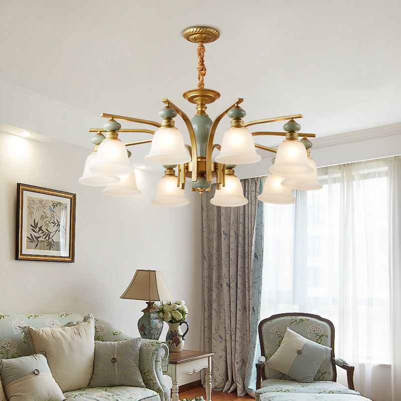 Modern Creative Hanging Pendant Light Glass Geometric Chandelier for Dining Room