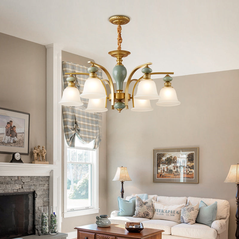 Modern Creative Hanging Pendant Light Glass Geometric Chandelier for Dining Room