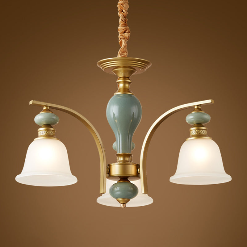 Modern Creative Hanging Pendant Light Glass Geometric Chandelier for Dining Room