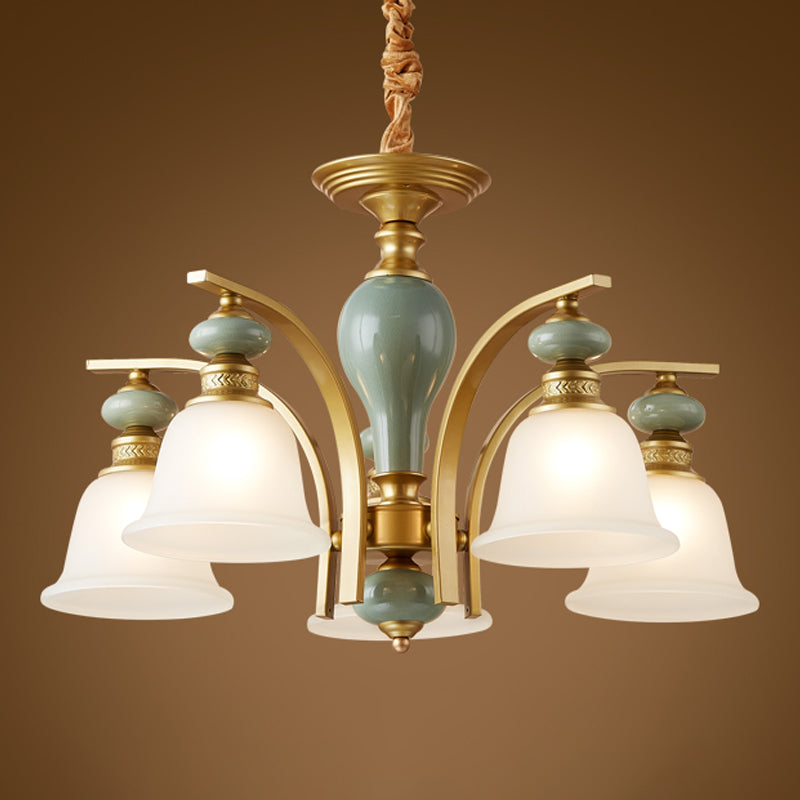Modern Creative Hanging Pendant Light Glass Geometric Chandelier for Dining Room