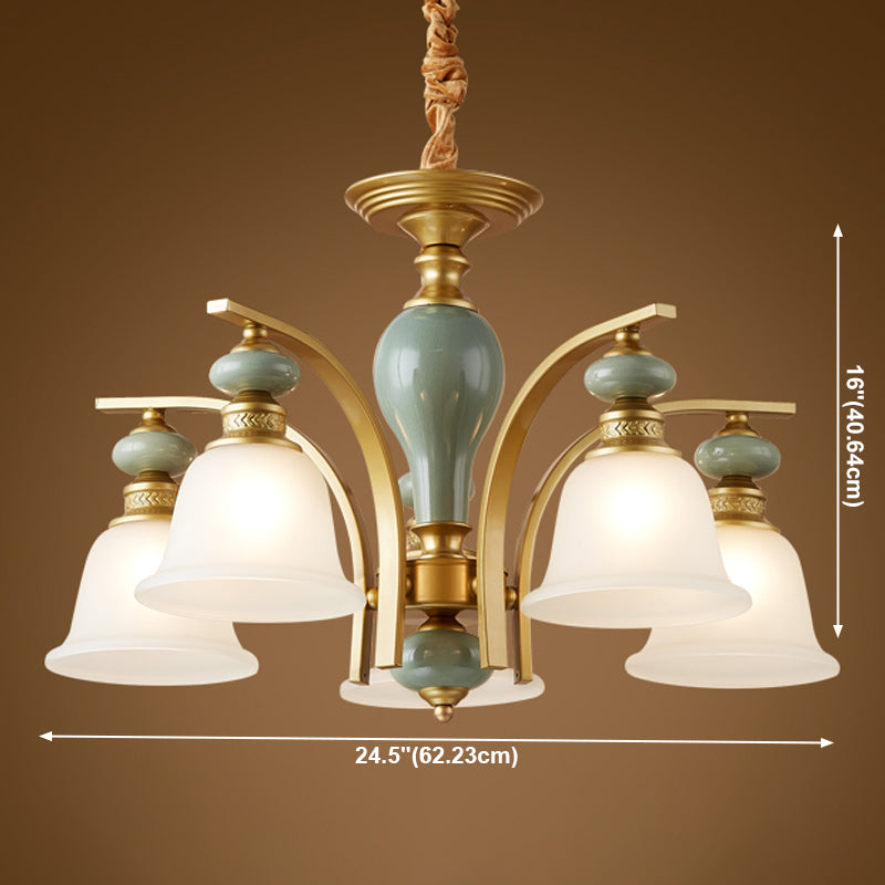 Modern Creative Hanging Pendant Light Glass Geometric Chandelier for Dining Room