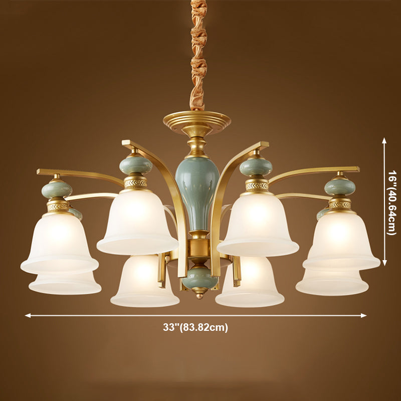 Modern Creative Hanging Pendant Light Glass Geometric Chandelier for Dining Room