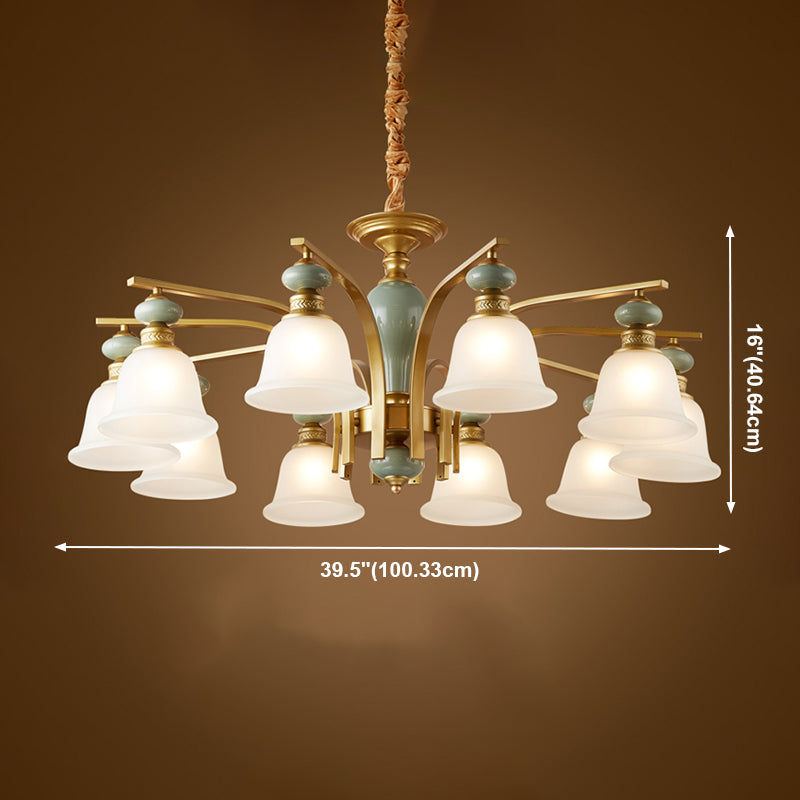Modern Creative Hanging Pendant Light Glass Geometric Chandelier for Dining Room