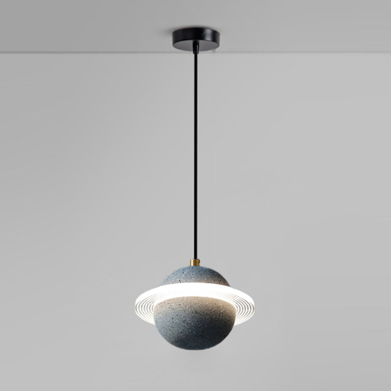 Globe minimalisme stijl hangende lamp enkele lichte stenen hanger lamp armatuur
